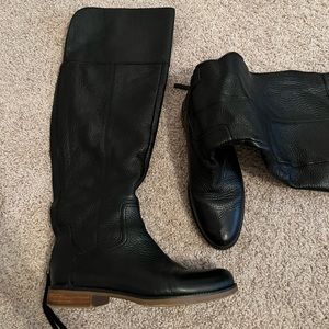 Franco Sarto Carlisle, knee-high, boot, black, leather, very good condition